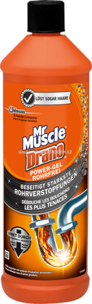 Mr. Muscle Rohrreiniger Drano Power-Gel, 1 l