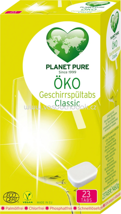 Planet Pure Spülmaschinen-Tabs, Öko, 23 St