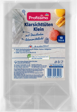 Profissimo Klarsichttüten klein, 10 St