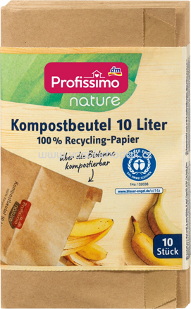 Profissimo Kompostbeutel nature, 10 l, 10 St