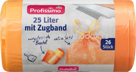 Profissimo Müllbeutel mit Zugband, 25l, 26 St