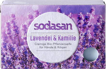 Sodasan Feste Seife Lavendel & Kamille, 100g, 1 St