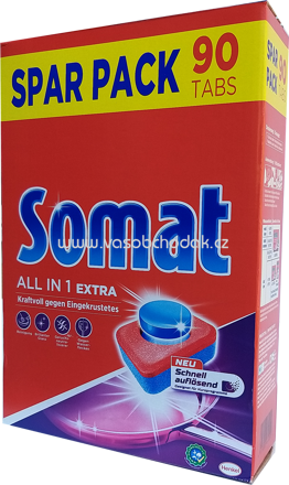 Somat Sparpack Spülmaschinentabs All in 1 Extra, 90 St