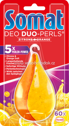 Somat Spülmaschinen-Deo Duo-Perls Zitrone & Orange, 1 St