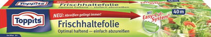 Toppits Frischhalte Folie mit Easy Cut System, 40 m
