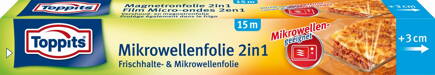 Toppits Mikrowellenfolie Frischlate 2in1, 15 m
