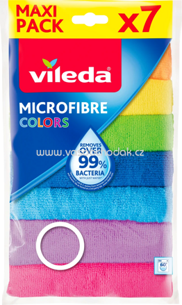 Vileda Allzwecktücher Mikrofaser Colors Maxipack, 7 St