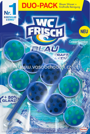 WC Frisch Blau Kraft Aktiv Ozean Frische, 2 St