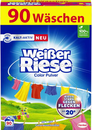 Weisser Riese Color Pulver, 50 - 90 Wl