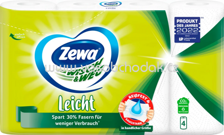 Zewa Küchenrolle Wisch&Weg leicht 3-lagig, 4 Rollen
