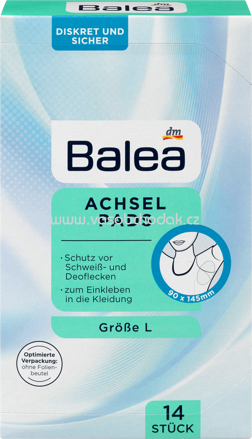 Balea Deo Achselpads Größe L, 14 St
