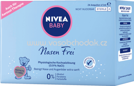 NIVEA BABY Nasenfrei, 24x5ml, 120 ml