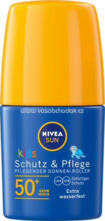 NIVEA SUN Sonnenroller Kids Schutz & Pflege LSF 50+, 50 ml
