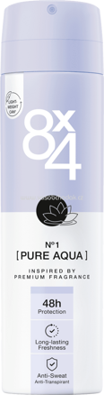 8x4 Deospray Pure Aqua, 150 ml