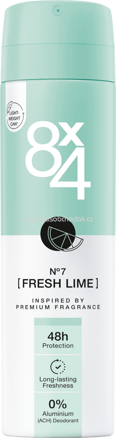 8x4 Deospray Fresh Lime, 150 ml