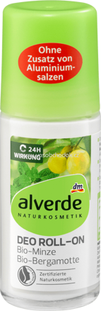 Alverde NATURKOSMETIK Deo Roll On Deodorant Minze Bergamotte, 50 ml