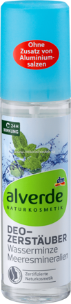 Alverde NATURKOSMETIK Deo Zerstäuber Deodorant Wasserminze Meeresmineralien, 75 ml