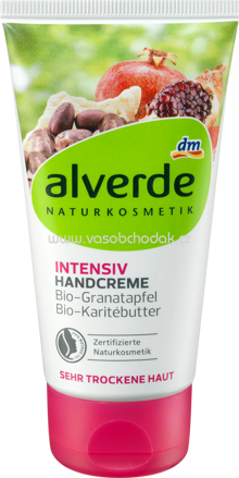 Alverde NATURKOSMETIK Handcreme Intensiv Bio-Granatapfel & Bio-Karitébutter, 75 ml