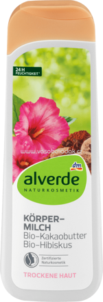 Alverde NATURKOSMETIK Bodylotion Kakaobutter Hibiskus, 250 ml