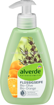 Alverde NATURKOSMETIK Flüssigseife Bio-Olive & Bio-Orange, 300 ml