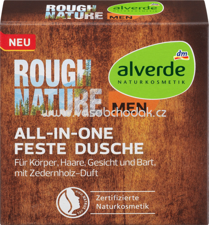 Alverde MEN Feste Dusche 4in1 Rough Nature, 60g