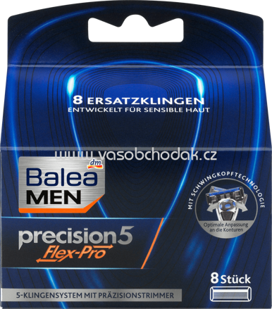 Balea MEN Rasierklingen Precision5 Flex-Pro, 8 St