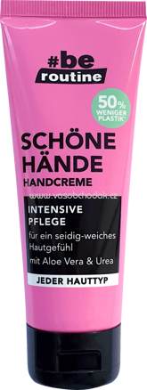 b.e. routine Handcreme schöne Hände mit Aloe Vera & Urea, 75 ml