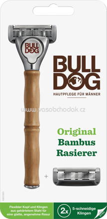 Bulldog Rasierer Original mit Bambusgriff + 1 Klinge, 1 St