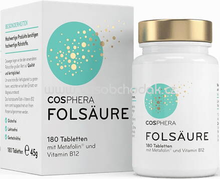 Cosphera Folsäure Tabletten, 180 St, 45g