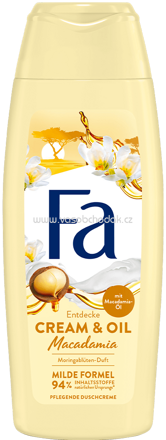 Fa Duschgel Cream & Oil mit Macadamia Öl, Moringablüten Duft, 250 ml