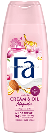 Fa Duschgel Cream & Oil mit Mandel Öl, Magnolien Duft, 250 ml