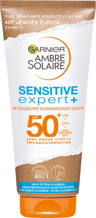 Garnier Ambre Solaire Sonnenmilch sensitive expert+ LSF 50+, 200 ml