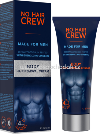 No Hair Crew Haarentfernungscreme Body, 200 ml