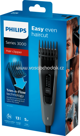 Philips Haarschneider Series 3000 Trim-n-Flow-Technologie HC3520/15, 1 St