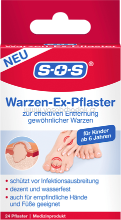 SOS Warzen-Entferner Warzen-Ex-Pflaster, 24 St