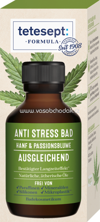 Tetesept Anti Stress Bad Formula Hanf & Passionsblume, 100 ml