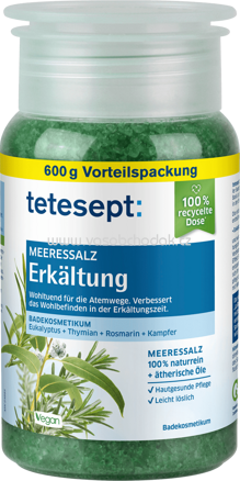 Tetesept Badesalz Meeressalz Erkältung, 600g