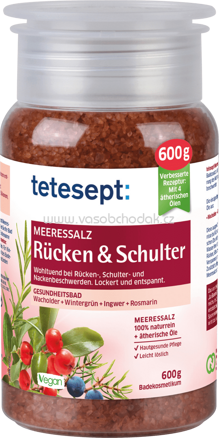 Tetesept Badesalz Meeressalz Rücken&Schulter, 600g