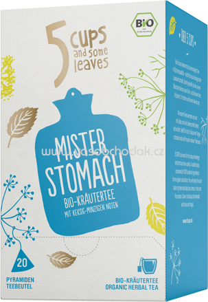 5 CUPS Mister Stomach Bio Kräutertee, 20 Beutel