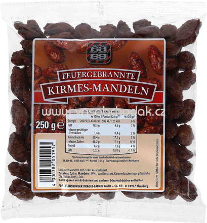 Agilus Dragees Feuergebrannte Kirmes Mandeln, 250g