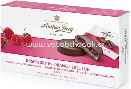 Anthon Berg Himbeere in Orangenlikör, 8 St, 220g
