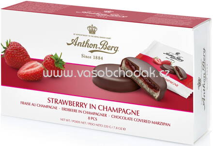 Anthon Berg Erdbeere in Champagner, 8 St, 220g