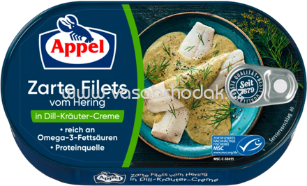 Appel Heringsfilets Dill-Kräuter-Creme, 200g
