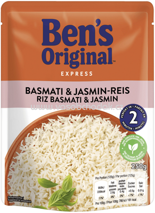 Ben's Original Express Basmati & Jasmin Reis, 220g