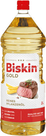 Biskin Reines Pflanzenöl - Gold, 2l