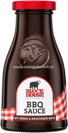 Block House BBQ Sauce mit Honig & Rauchiger Note, 240 ml