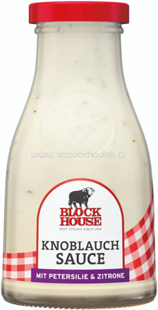 Block House Knoblauch Sauce mit Petersilie und Zitronennote, 240 ml