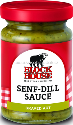Block House Senf Dill Sauce, Glas, 80 ml