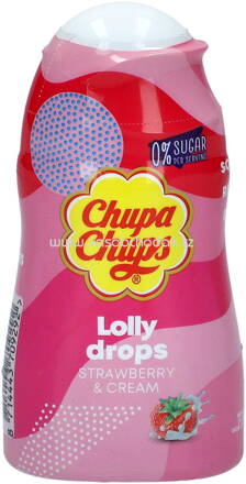 Chupa Chups Lolly Drops Strawberry & Cream, 48 ml