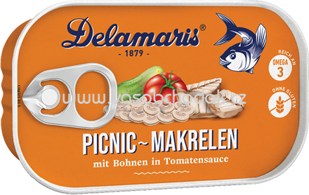 Delamaris Picnic Makrelen mit Bohnen, 125g